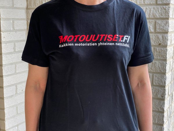 Motouutisten T-paita "Kaikkien motoristien yhteinen nettilehti"